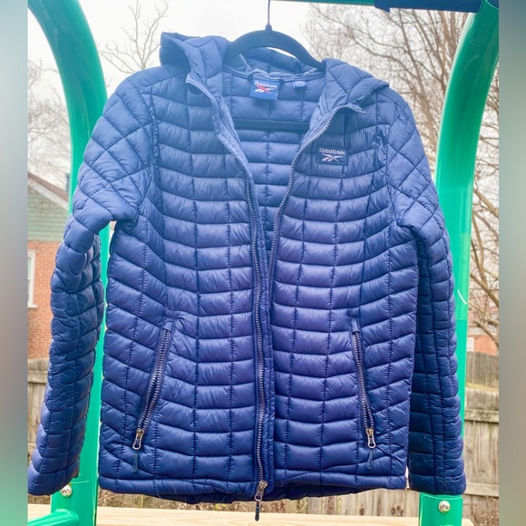 Reebok Navy Quilted Jacket L/G ( 14-16) - Picture 3 of 16